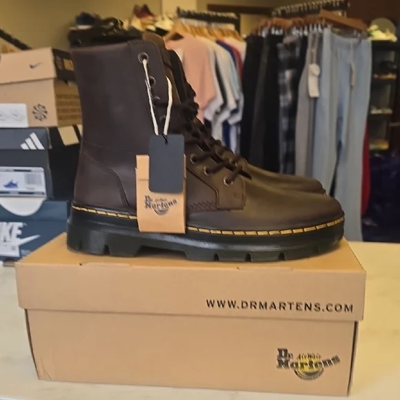 Dr. Martens Dark Brown Men's Boots - Picture 11 of 12